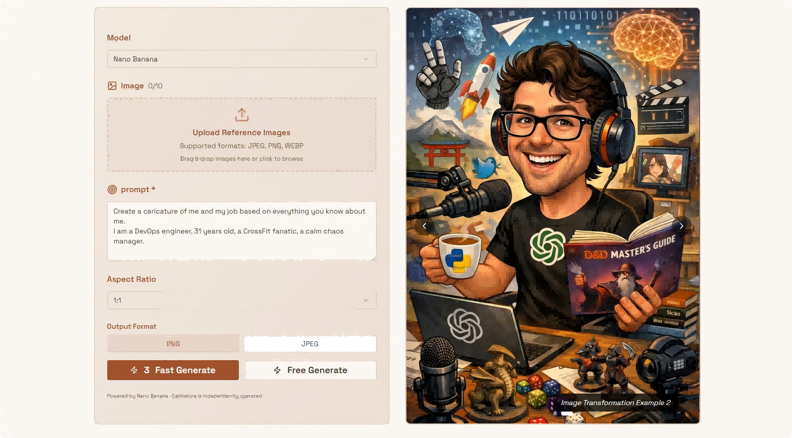 Caricature AI Studio | Stellar Launch