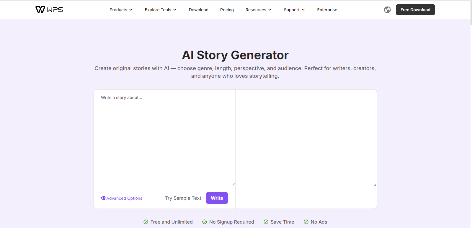 AI Story Generator | Stellar Launch