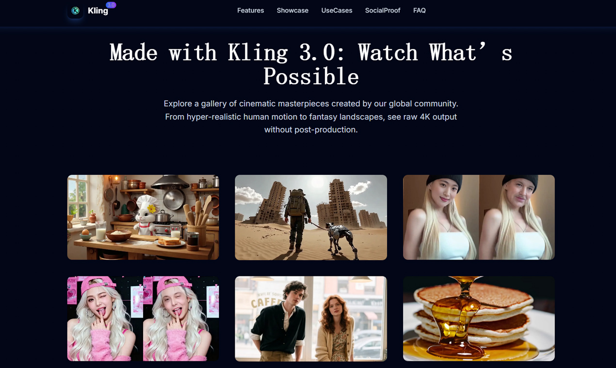 Kling 3.0 AI Video Generator | Stellar Launch