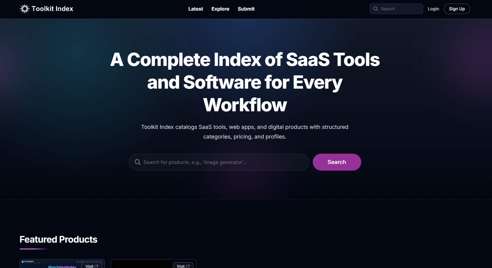 Toolkit Index | Stellar Launch