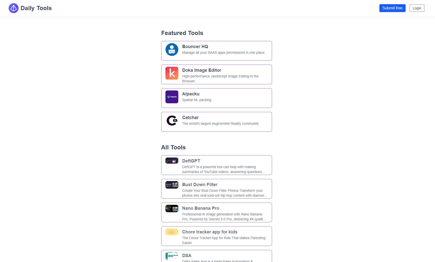 Daily Tools | Stellar Launch