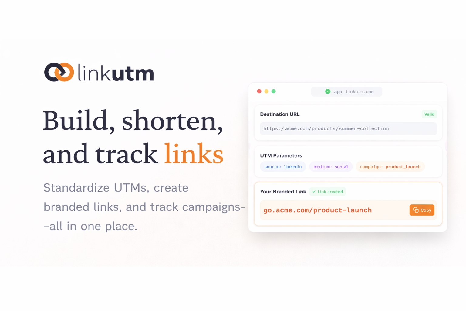 linkutm | Stellar Launch