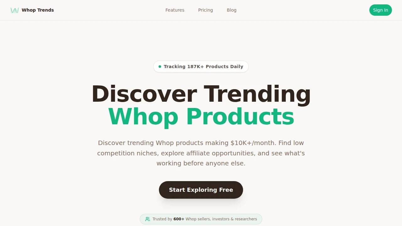 Whop Trends | Stellar Launch