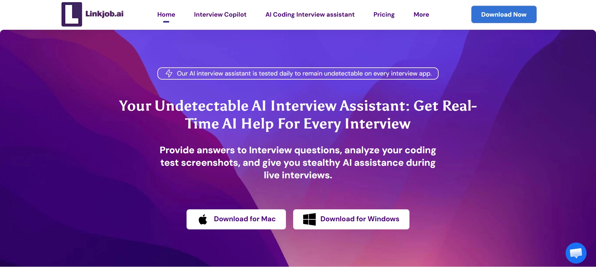 Linkjob AI-Your Powerful Real-time Undetectable AI Interview Assistant ...