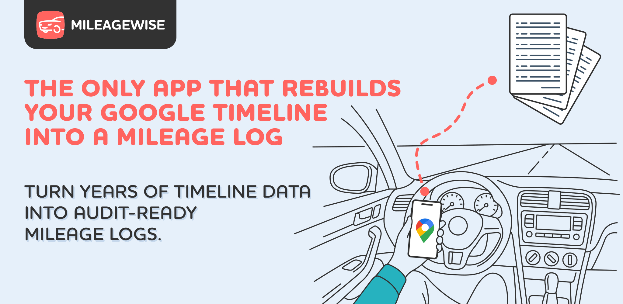 Mileage Log from Google Maps App | Stellar Launch