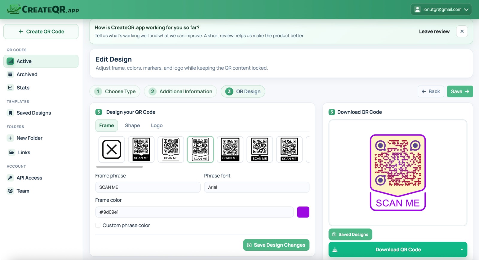 CreateQR | Stellar Launch