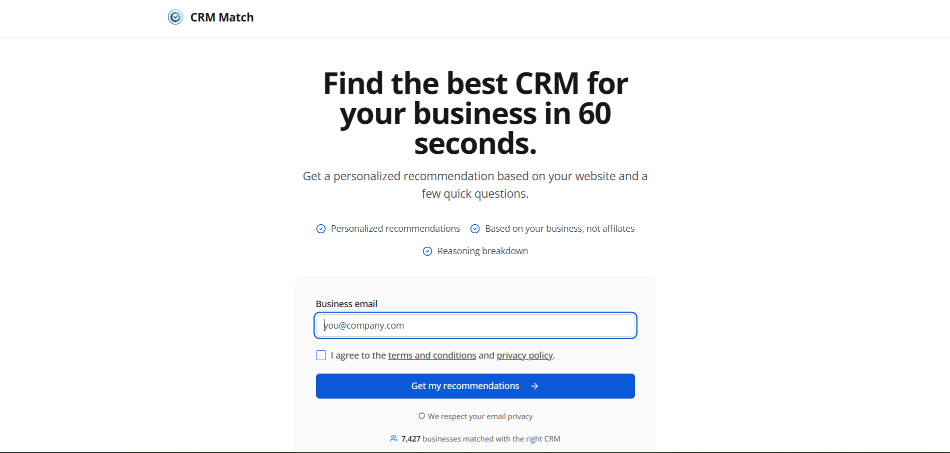CRM Match | Stellar Launch