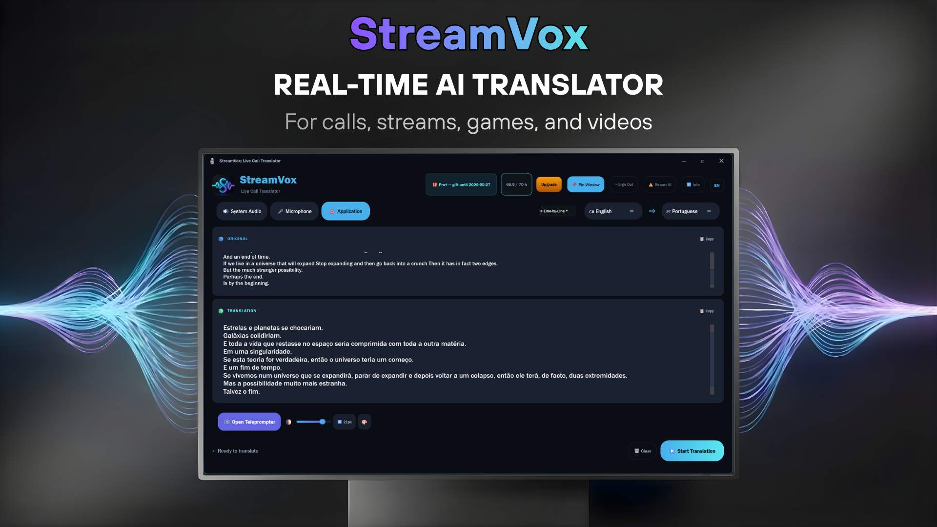 StreamVox - AI Live Translator | Stellar Launch