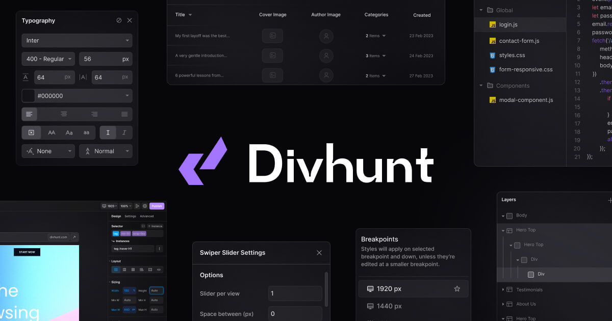 Divhunt | Stellar Launch